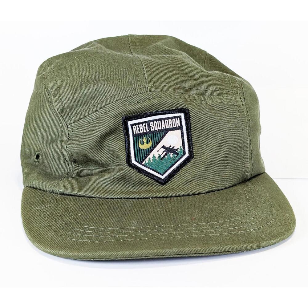 Star Wars Rebel Squadron Galaxy Box Olive 5 Panel Strapback Hat Cap